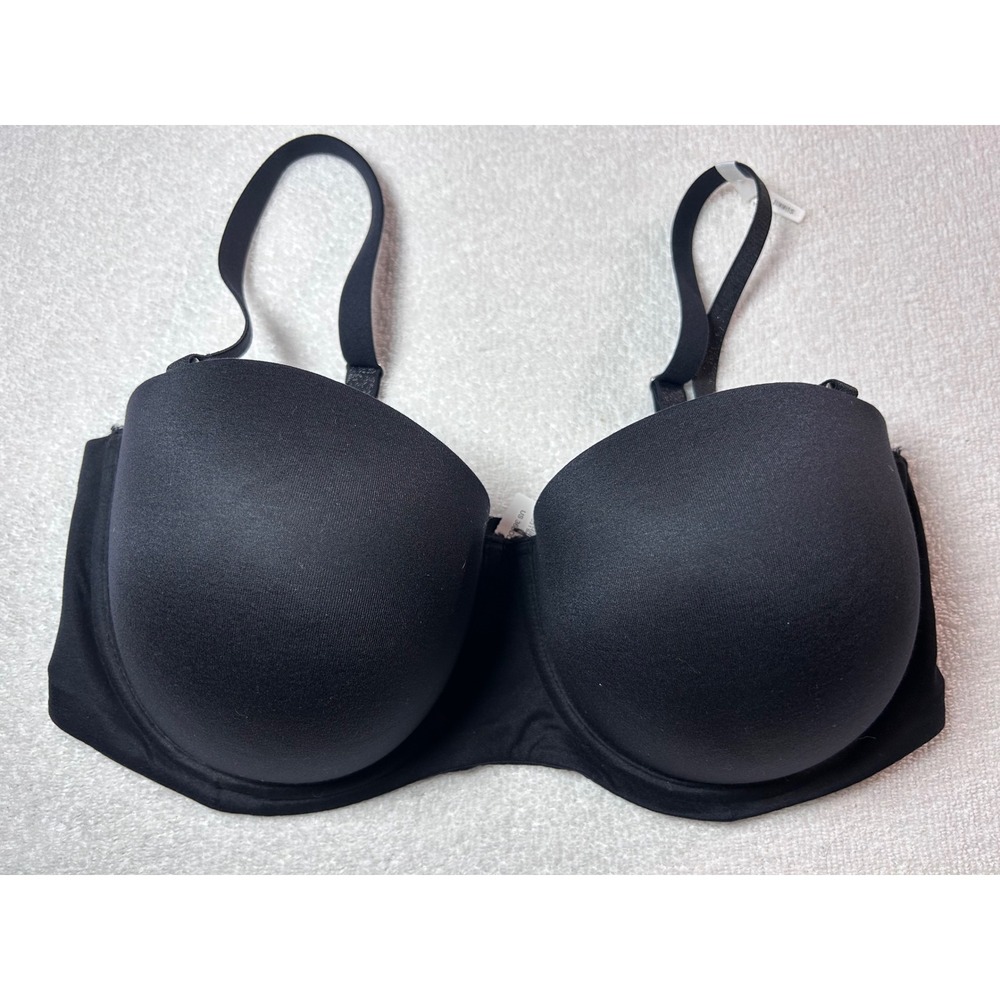 Aerie Sunnie Strapless Multi-Way Underwire Bra Black 36DDD NWT